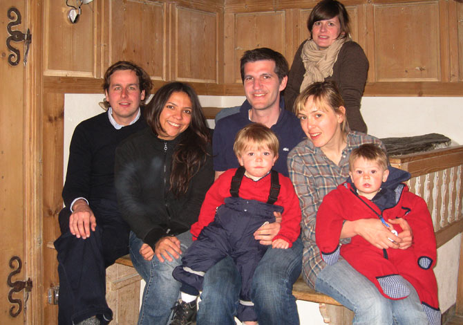 Feriengste Christian Kahl und Elena Fuchs mit Freunden aus Berlin