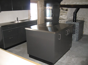 Küche mit Kochinsel