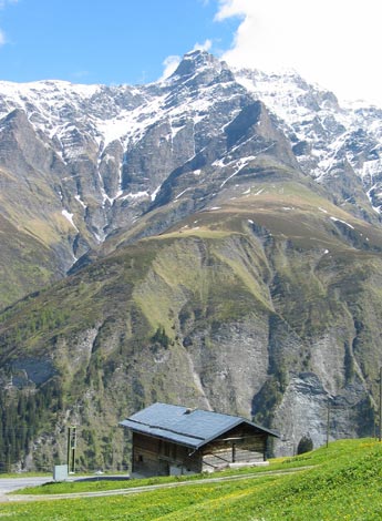 Blick gegen das Bruschghorn (3056 m.ü.M)
