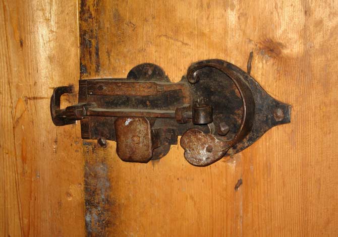 Türschloss obere Kammer