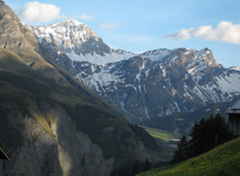 Blick gegen Talabschluss mit Wisshorn (2998 m.ü.M)